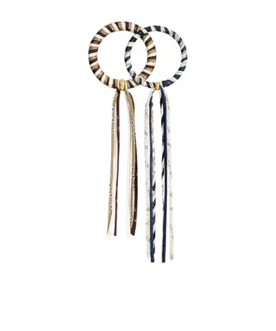 Celine Kaleidoscope Bracelet Set Of Two In Color Matching/gold