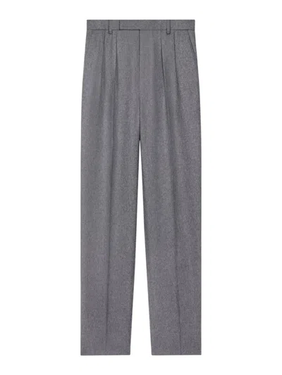 Celine Keith Cashmere Flannel Pants In Grey