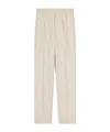 Celine Keith Striped Wool Gabardine Pants In Nude