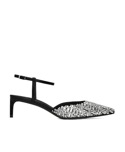 Jolene Lace embroidered Diamond Kitty Off White Heel