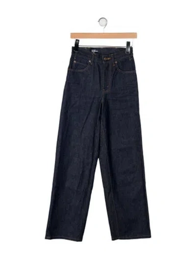 Pre-owned Celine Kitty Wide Leg Jeans In Blue