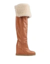 Celine Overknees Céline In Tan