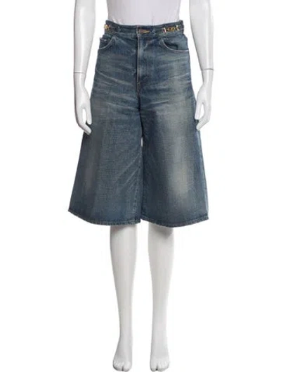 Pre-owned Celine Knee-length Shorts In Blue