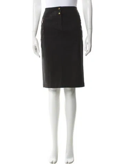 Pre-owned Celine Knee-length Skirt In Black