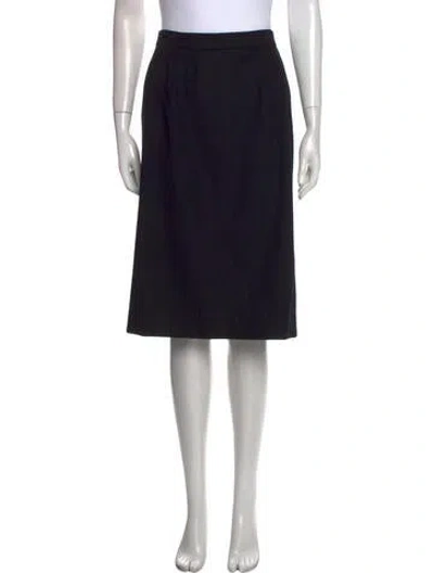 Pre-owned Celine Knee-length Skirt In Black