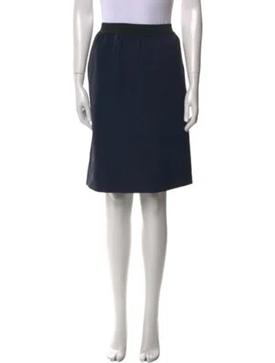 Pre-owned Celine Knee-length Skirt In Blue