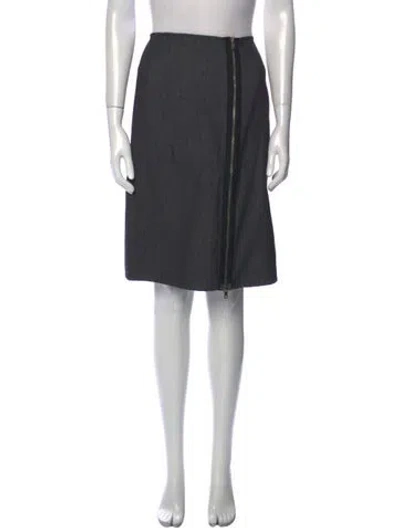 Pre-owned Celine Knee-length Skirt In Gray
