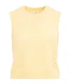 Celine Wool Knit Sleeveless Gilet In Nude