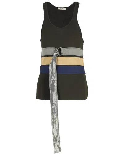 Pre-owned Celine Knitted Belted Tank Top, Size Int, M (authentic Pre-loved)