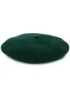 Celine Knitted Beret Hat In Green