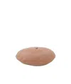 Celine Céline Robert Knitted Beret Hat In Nude