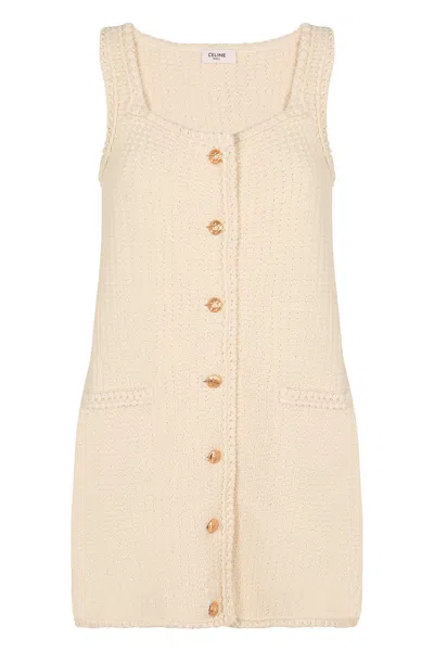 Celine Knitted Dress In Neutral