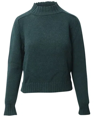 Celine Knitted Turtleneck Sweater In Blue