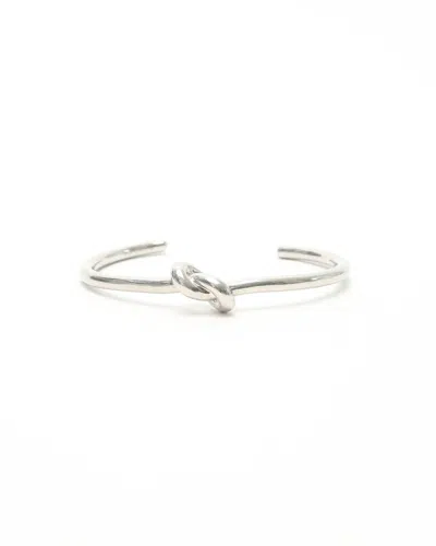 Pre-owned Celine Céline Knot Bracelet In White