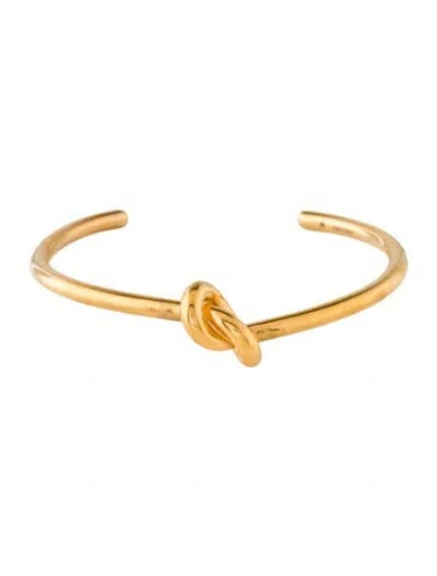Pre-owned Celine Knot Cuff Bracelet, 6" In Multicolor
