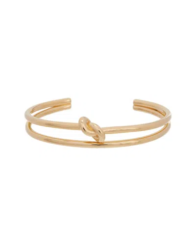Celine Knot Double Cuff In Gold