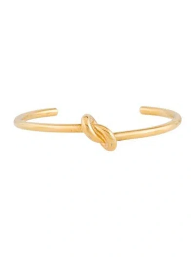 Pre-owned Celine Knot Extra-thin Cuff Bracelet, 6" In Multi