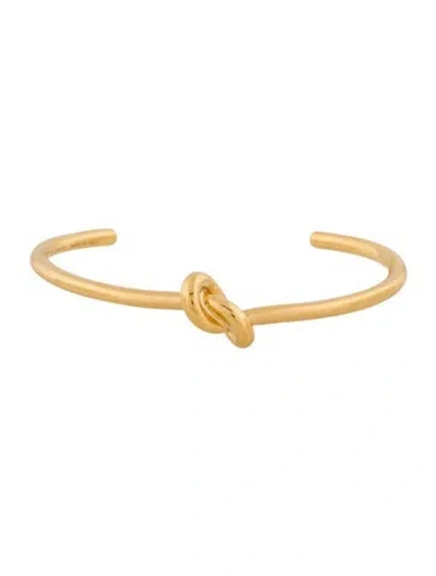Pre-owned Celine Knot Extra-thin Cuff Bracelet, 6" In Multi