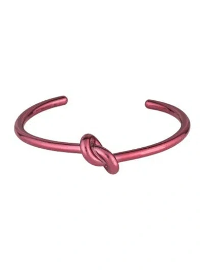 Pre-owned Celine Knot Extra-thin Cuff Bracelet, 6" In Multi