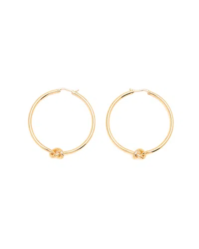 Celine Céline Knot Hoop Earrings In Gold