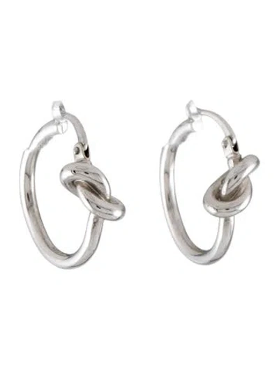 Pre-owned Celine Knot Small Hoop Earrings In Multi
