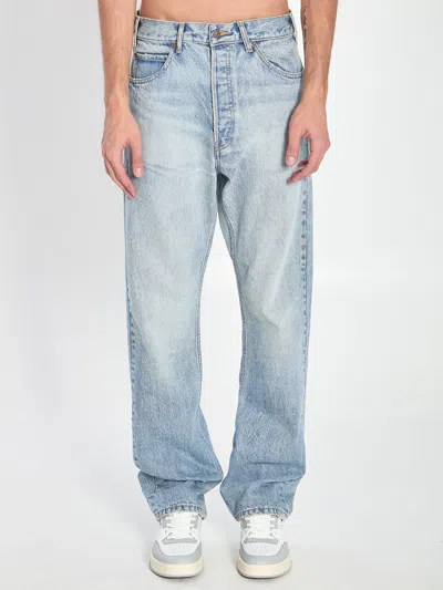 Celine Men Dritto Jeans Denim In Blue