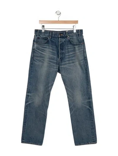 Pre-owned Celine Kurt Straight-leg Jeans In Blue
