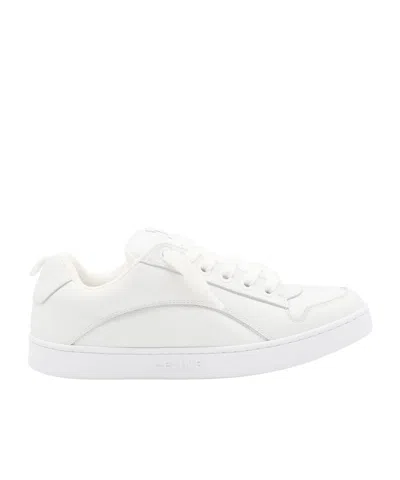 Celine Lace-up Low-cut Casual Shoes In White