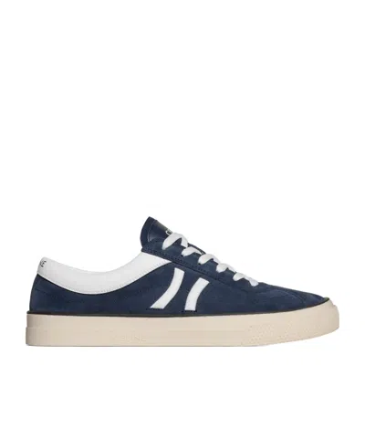 Celine Lace-up Low-top Casual Shoes In Blue