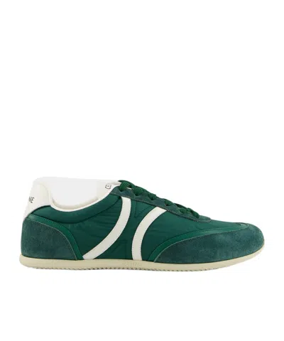 Celine Lace-up Sneakers In Green