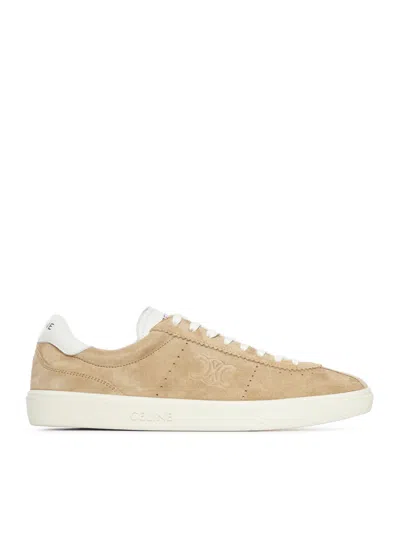 Celine Lace-up Sneakers In Brown