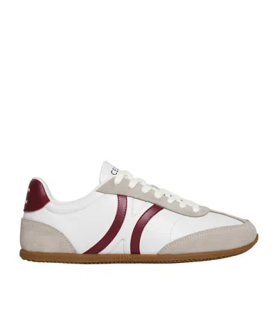 Celine Laced Sneakers In White