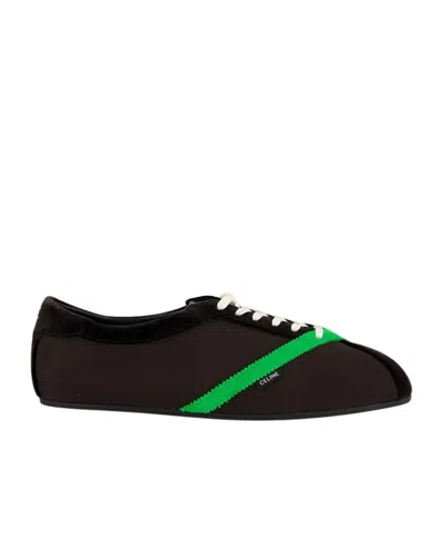 Celine Lace-up Sneakers In Black