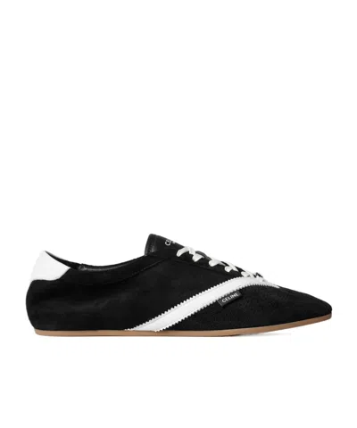 Celine Lace-up Sneakers In Black