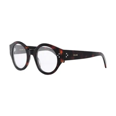 Celine Ladies Black Round Eyeglass Frames Cl50123i 052