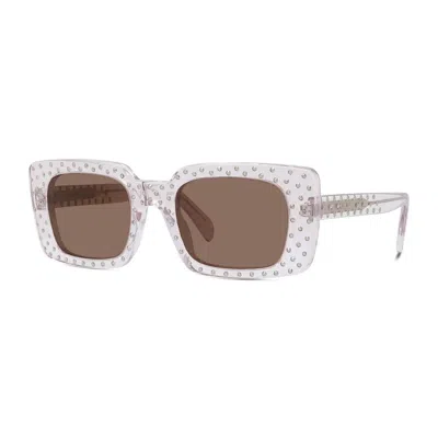 Celine Ladies Black Square Sunglasses Cl4213is 27e In White