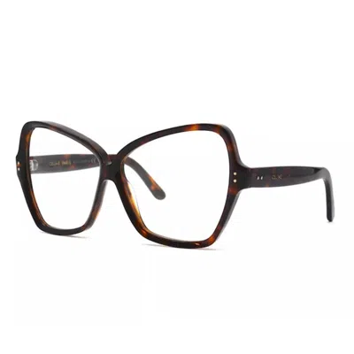 Celine Ladies Brown Butterfly Eyeglass Frames Cl40064i 052