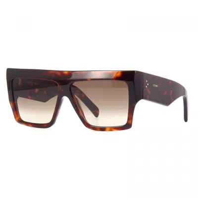 Celine Ladies Brown Square Sunglasses Cl40092i 52f In ["brown"]