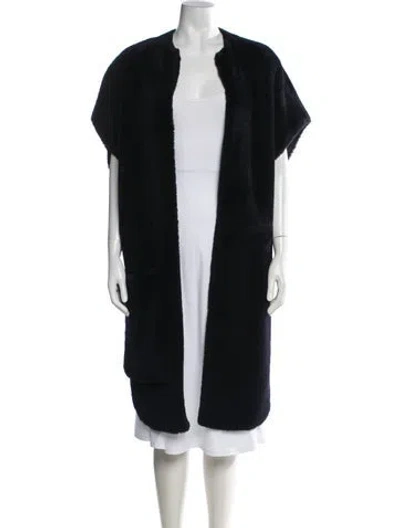Pre-owned Celine Lamb Fur Jacket In Black