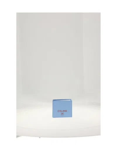 Celine Lambskin Bi-fold Wallet In Blue