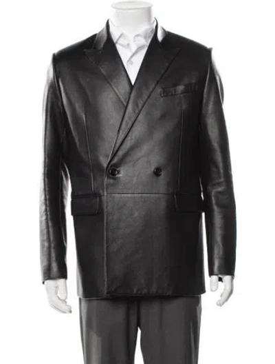 Pre-owned Celine Lambskin Blazer W/ Tags In Black