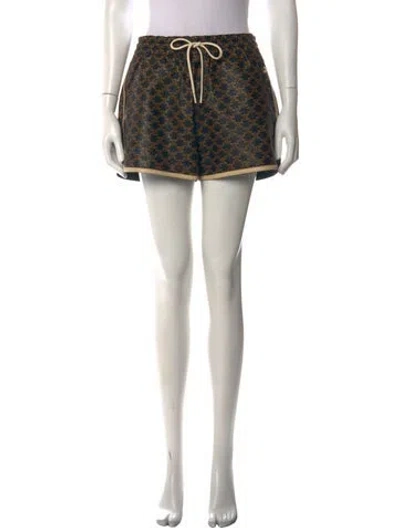 Pre-owned Celine Lambskin Mini Shorts In Multi