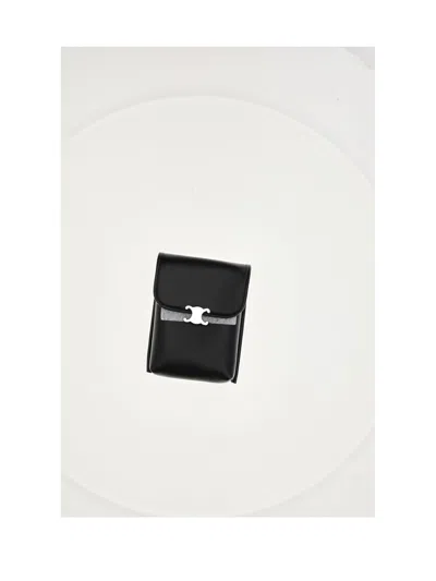Celine Lambskin Wallet In Black