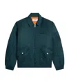 Celine Lapel Pilot Cotton Jacket In Blue