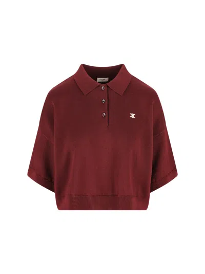 Celine Lapel Polo Shirt In Black