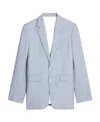 Celine Lapel Suit Jacket In Blue