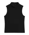Celine Lapel Wool Knitted Vest In Black