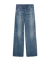 Celine Large Flared Jeans In Union Wash