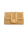 Celine Large Flip Shoulder Bag In Nude