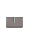 Celine Large Grain Cow Leather Two-color Ribbon Purse In Gray
